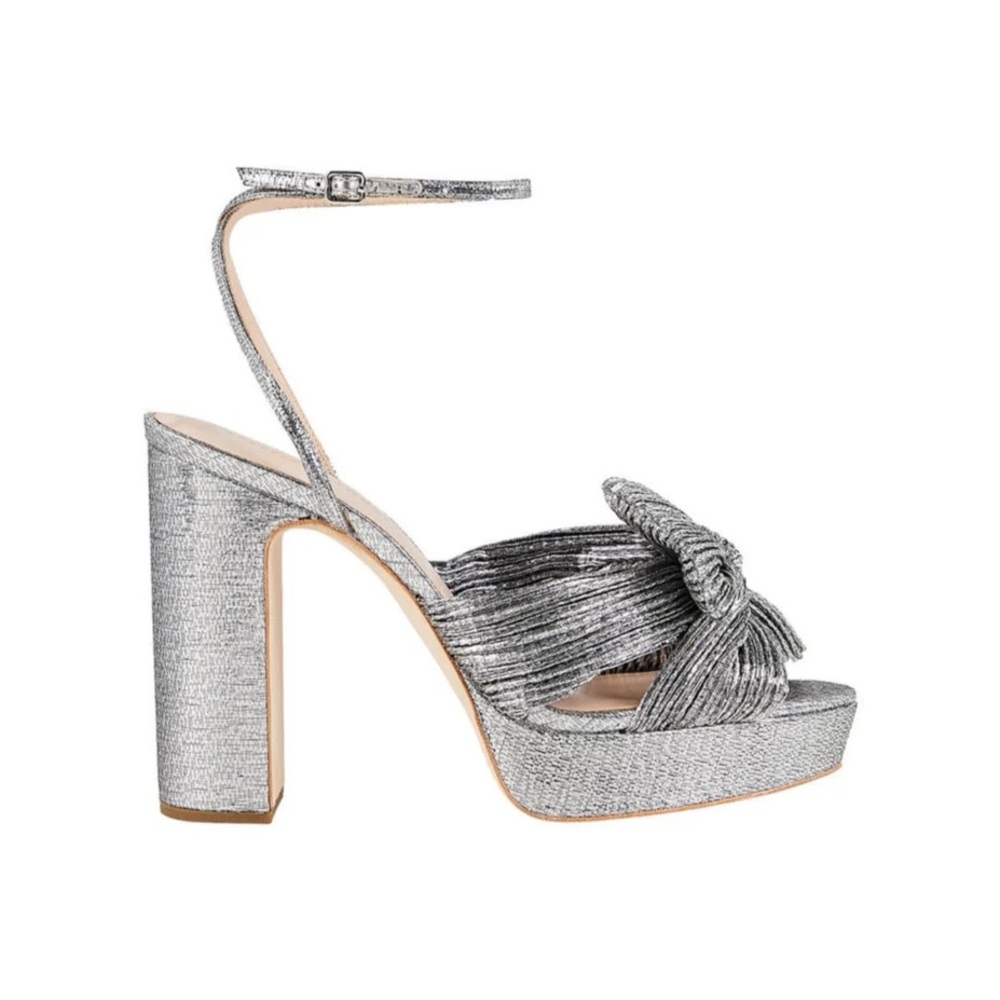 Loeffler Randall Natalia Platform Sandals | Size 8.5 | Silver
